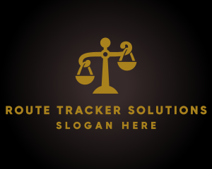 Justice Law Scales  logo design