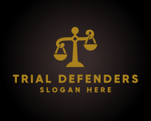 Justice Law Scales  logo design