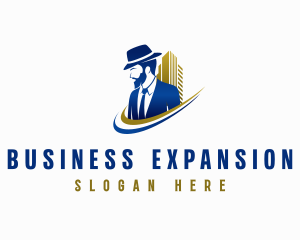 Businessman Real Estate logo