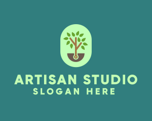 Nature Tree Planting logo design