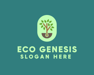 Nature Tree Planting logo design