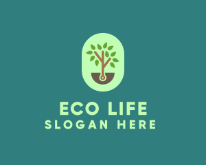 Nature Tree Planting logo design