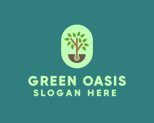 Nature Tree Planting logo design