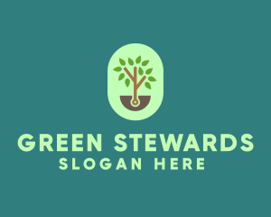 Nature Tree Planting logo design