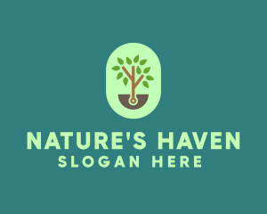 Nature Tree Planting logo design