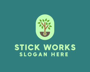 Nature Tree Planting logo design