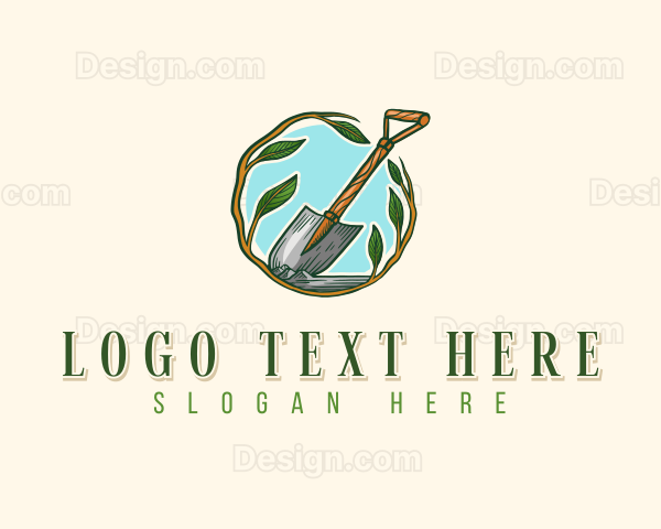 Shovel Plant Landscaping Logo