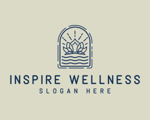 Lotus Flower Wellness logo design