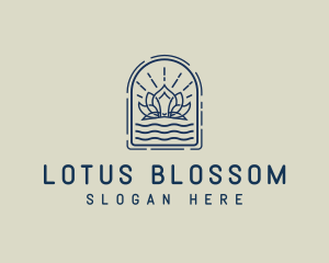 Lotus Flower Wellness logo design