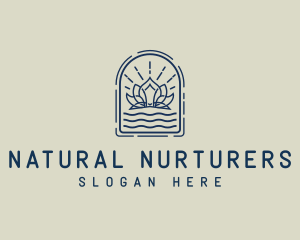 Lotus Flower Wellness logo design