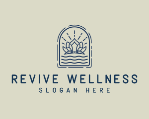 Lotus Flower Wellness logo design