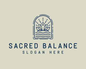 Lotus Flower Wellness logo design