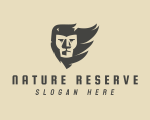 Lion Head Nature logo design