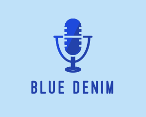 Blue Microphone Mic logo design