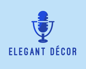 Blue Microphone Mic logo design