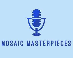 Blue Microphone Mic logo design