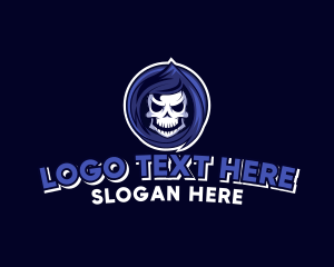 Skeleton Reaper Gaming  logo design