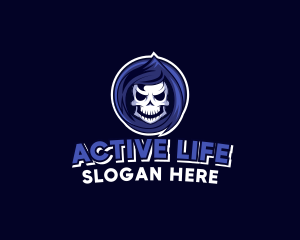 Skeleton Reaper Gaming  logo design