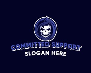 Skeleton Reaper Gaming  logo design