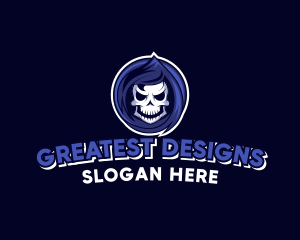 Skeleton Reaper Gaming  logo design