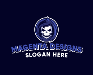 Skeleton Reaper Gaming  logo design