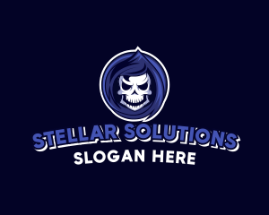 Skeleton Reaper Gaming  logo design