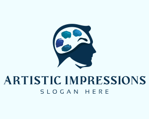 Head Brain Painting logo design