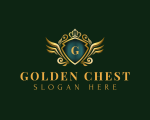 Premium Crown Shield logo design