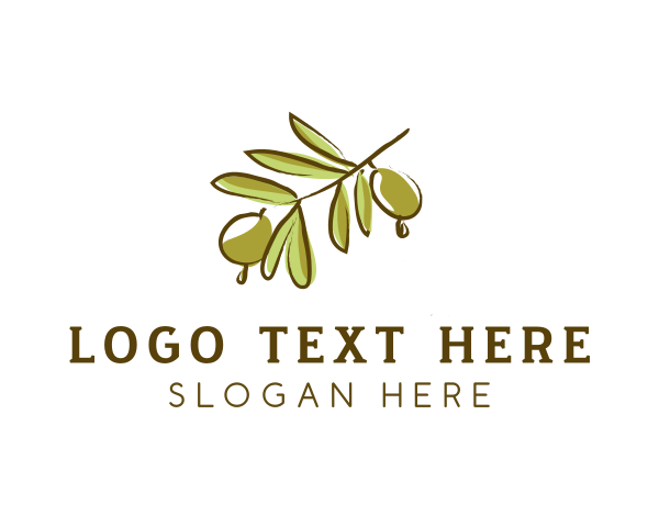 Olive Leaf logo example 4