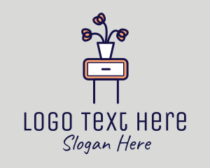 Flower Vase Drawer  Logo