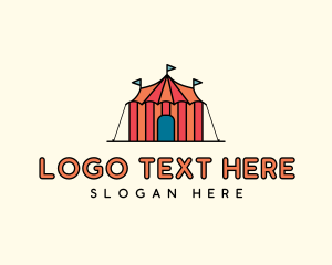 Circus Show Tent logo design