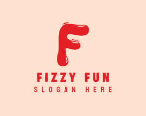 Liquid Soda Letter F logo