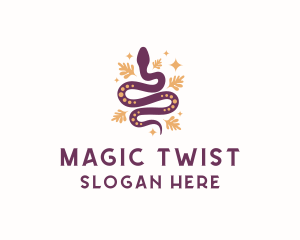 Mystic Snake Animal logo design