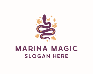 Mystic Snake Animal logo design