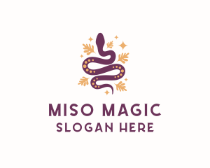 Mystic Snake Animal logo design