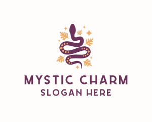 Mystic Snake Animal logo design