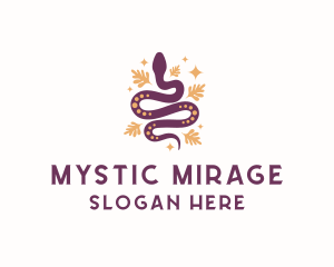 Mystic Snake Animal logo design