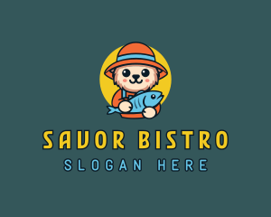 Fisherman Bear Dining logo design