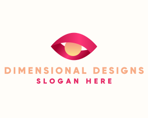 Eye Clinic 3D logo design