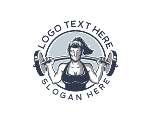 Barbell Woman Gym logo