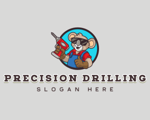 Koala Drill Handyman logo design