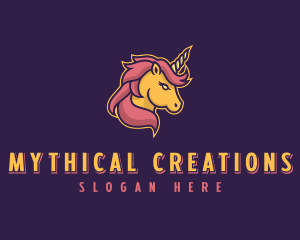 Mythical Unicorn  logo design