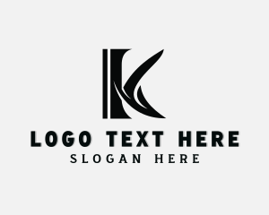 Metalwork Industrial Fabrication Letter K logo