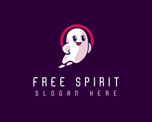 Confident Hovering Ghost logo design