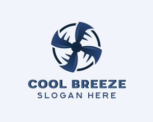 Wind Propeller Ventilation logo design