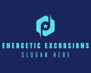 Star Note Hexagon logo design