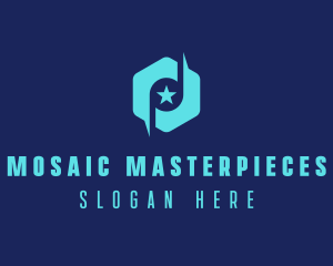 Star Note Hexagon logo design