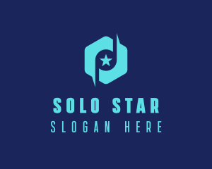 Star Note Hexagon logo design