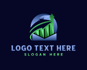 Stock Marketing Arrow logo