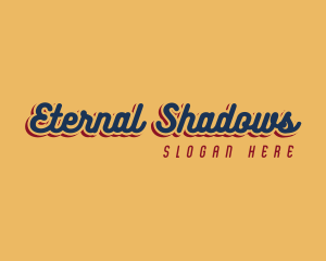 Retro Shadow Business logo design